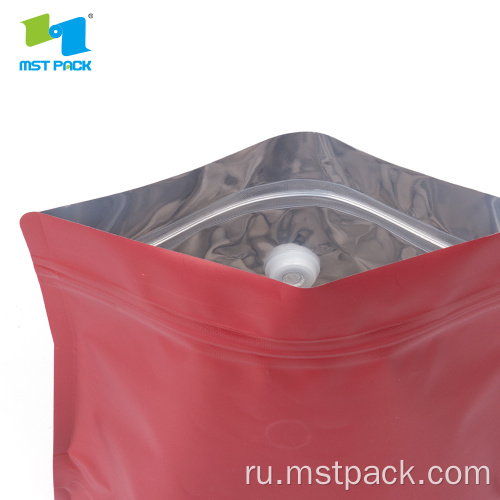 Diamond Pocket Zipper Doypack Coffee Stand Up Mouct